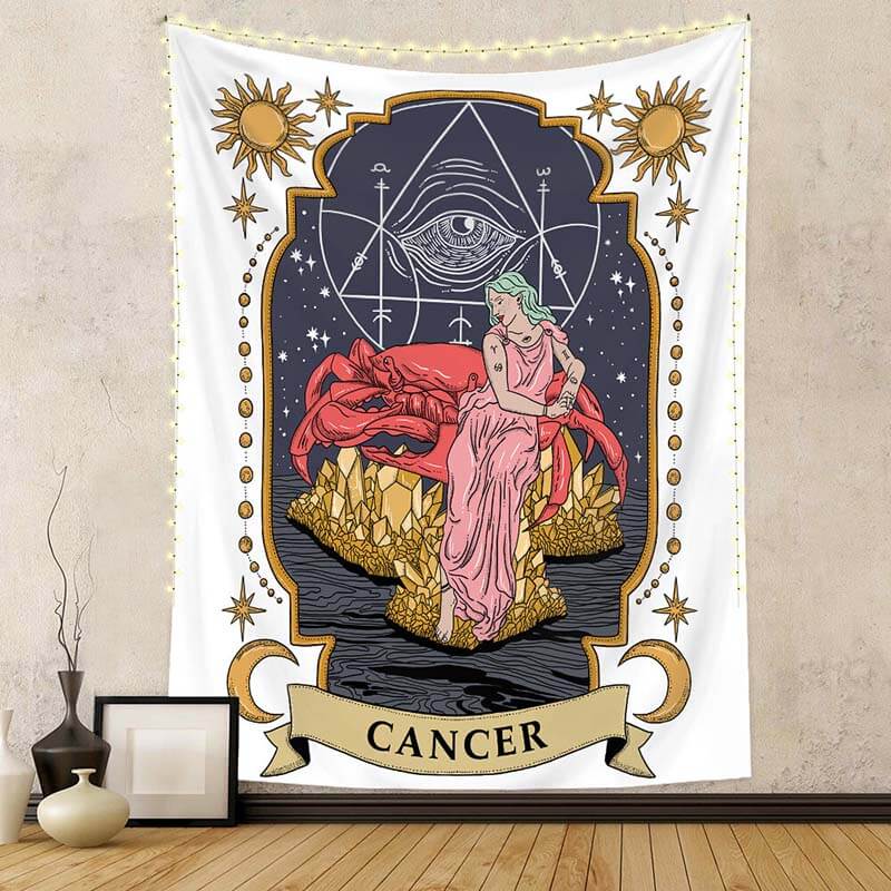 Tarot Wall Hanging Twelve Constellations Art Tapestries