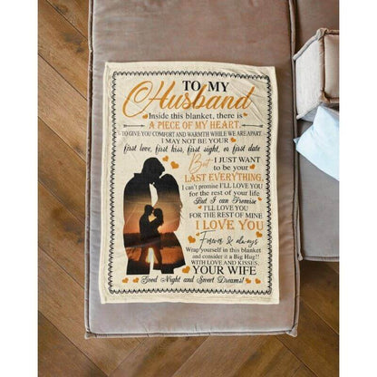 To My Husband - From Wife - A361 - Premium Blanket