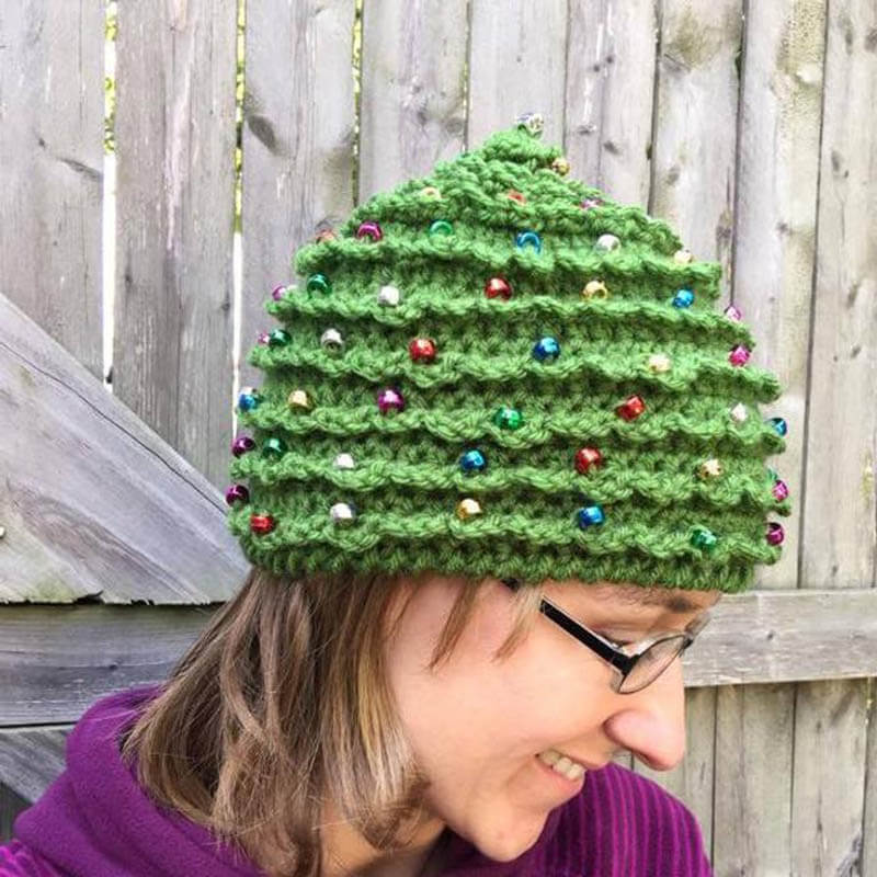 Christmas Tree Winter Warm Knitted Hat