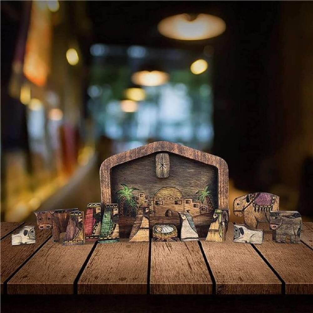 Wooden Jesus Puzzles Set Jigsaw Game