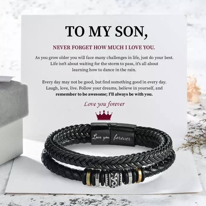 To My Son - Love You Forever Bracelet