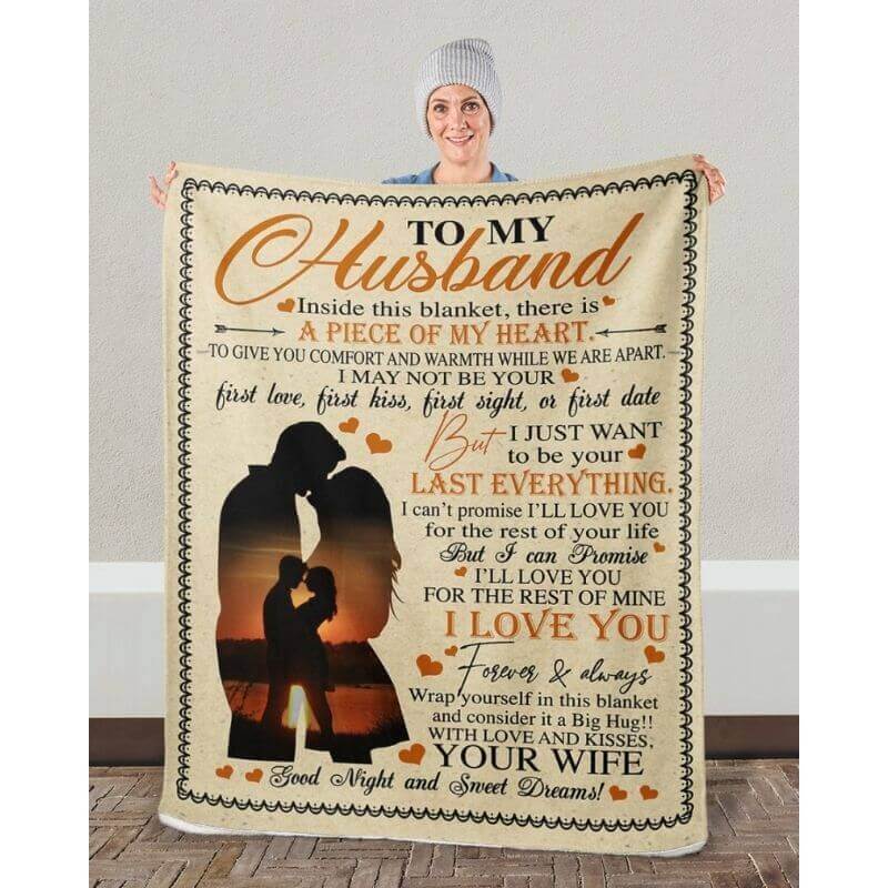 To My Husband - From Wife - A361 - Premium Blanket