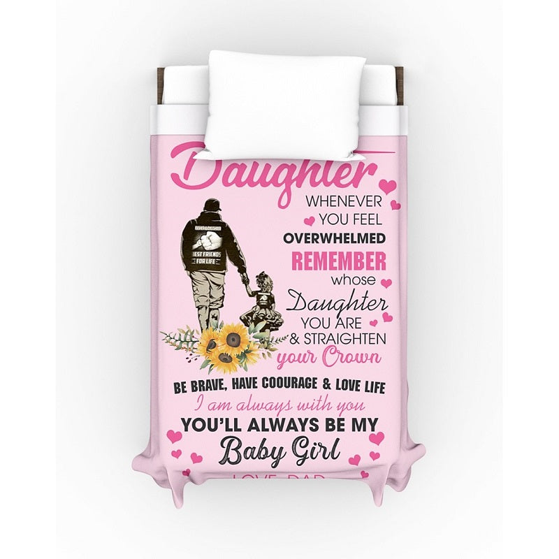 To My Daughter - From Dad - A327 - Premium Blanket