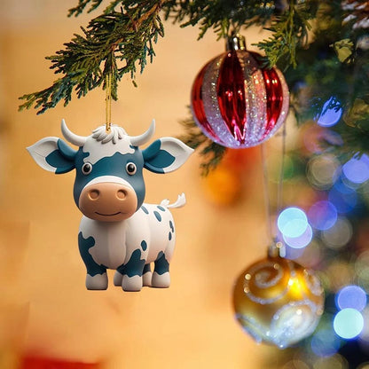 Cartoon Cow Animal Hanging Ornament