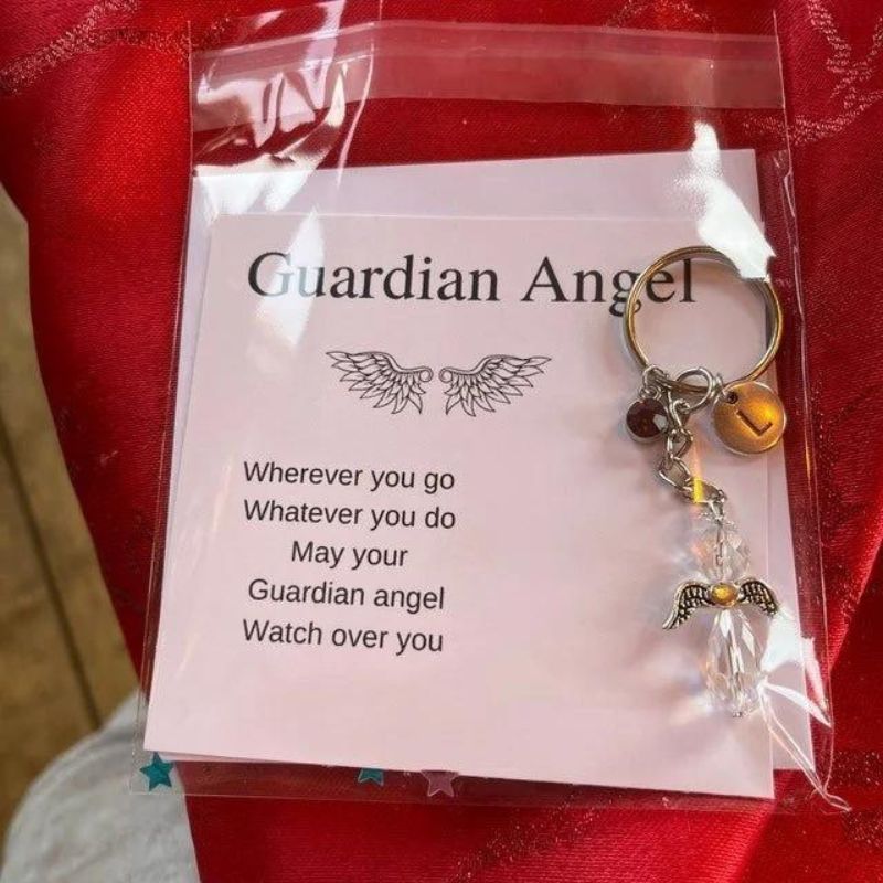 Customizable Guardian Angel Keychain - Perfect Best Friend Gift