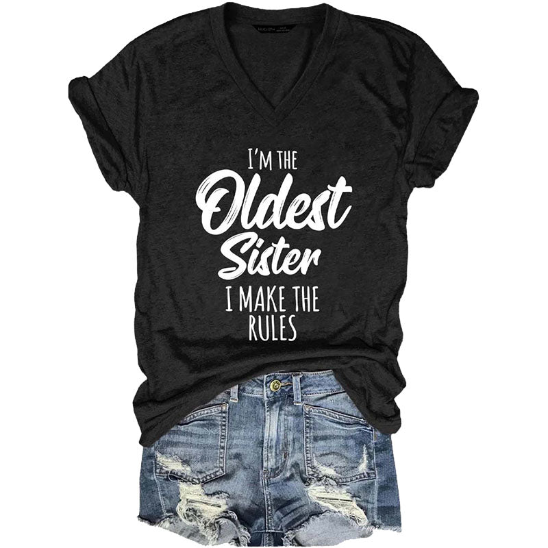 Sister Rules Don't Apply To Me Funny T-shirts