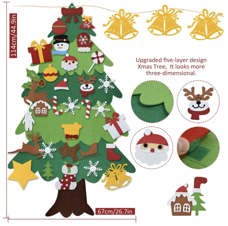 DIY Felt Tree & Spare Ornaments Bundle【Limited Time Promotion】