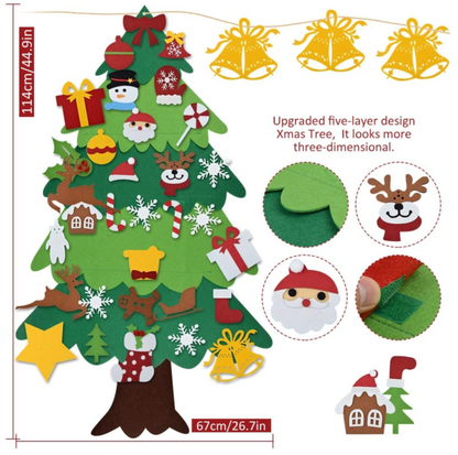 DIY Felt Tree & Spare Ornaments Bundle【Limited Time Promotion】