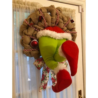 How the Christmas thief Stole Christmas Burlap Wreath