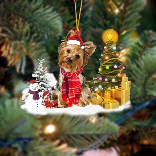 Yorkshire Terrier Christmas Ornament SM051