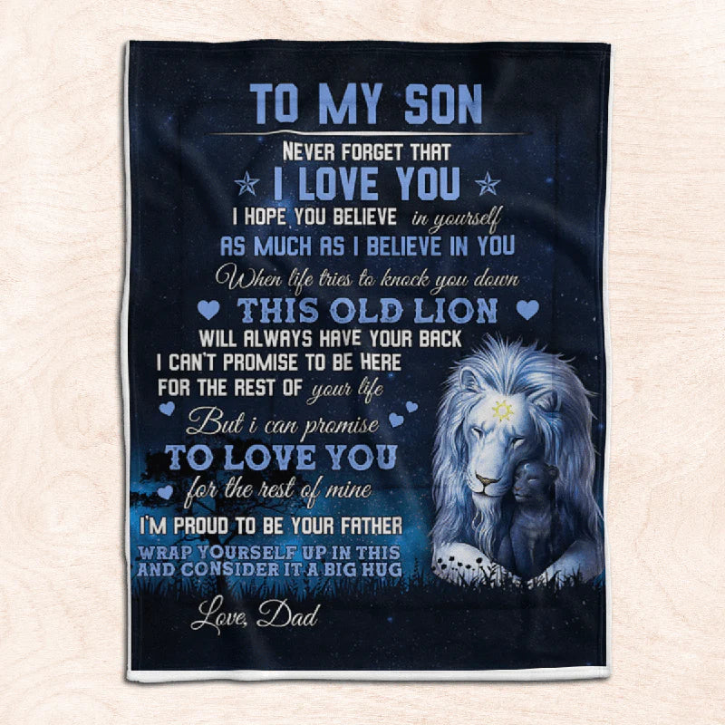 To My Son - From Dad - F008 - Premium Blanket