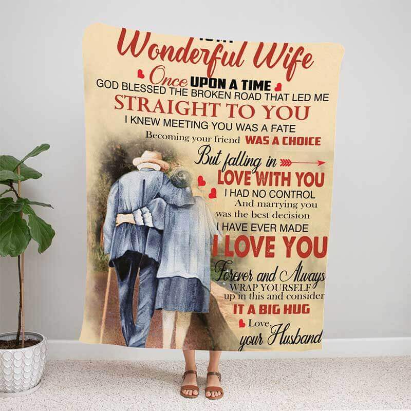 To My Wife - From Husband - F009 - Premium Blanket