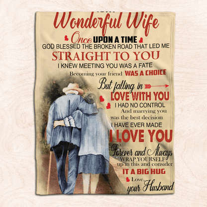 To My Wife - From Husband - F009 - Premium Blanket