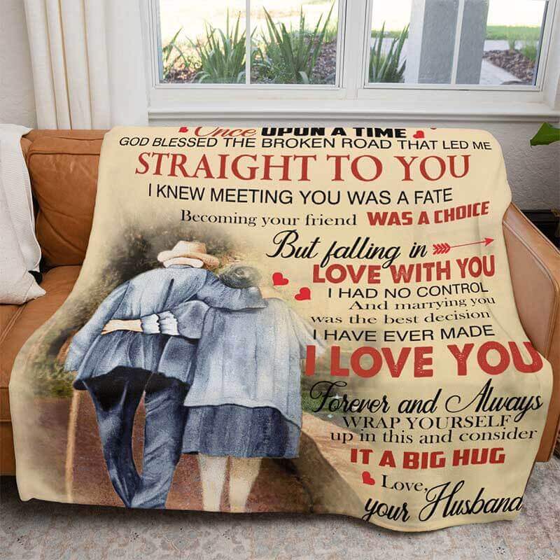 To My Wife - From Husband - F009 - Premium Blanket