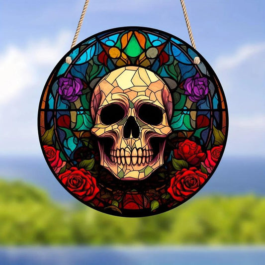 Skull Suncatcher Window Wall Hanging Ornament