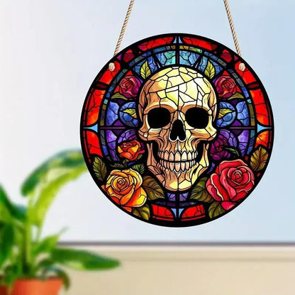 Skull Suncatcher Window Wall Hanging Ornament