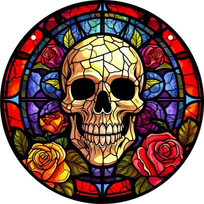 Skull Suncatcher Window Wall Hanging Ornament