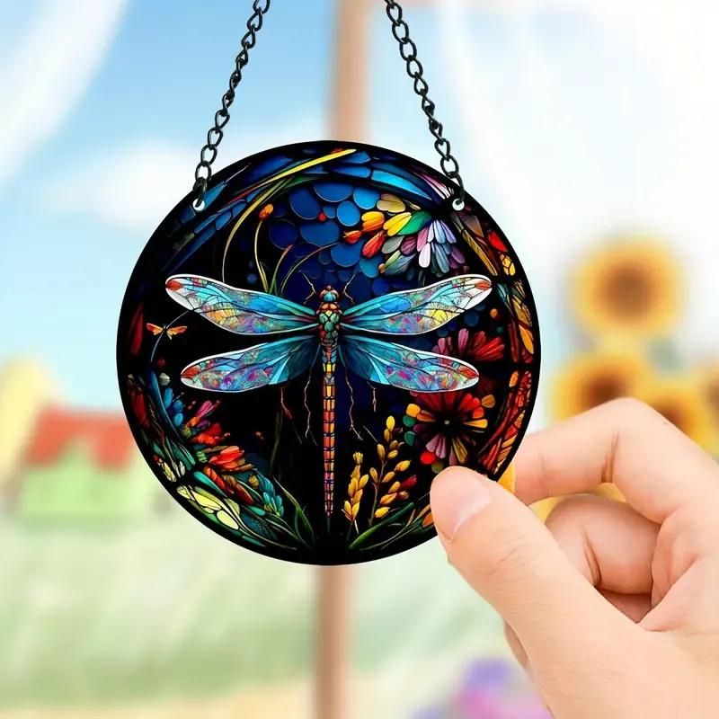 Dragonfly Suncatcher Window Wall Hanging Ornament