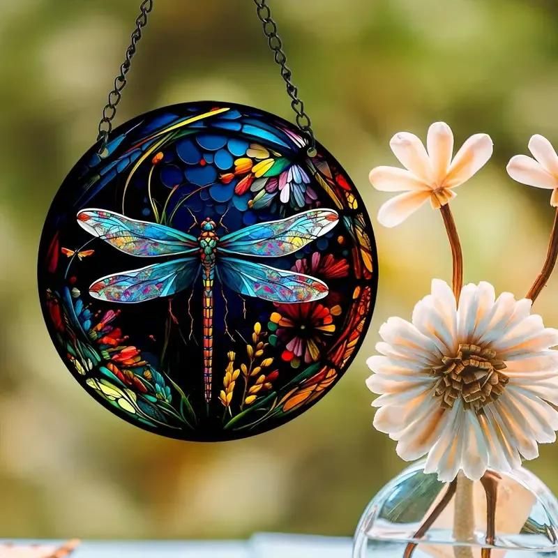 Dragonfly Suncatcher Window Wall Hanging Ornament