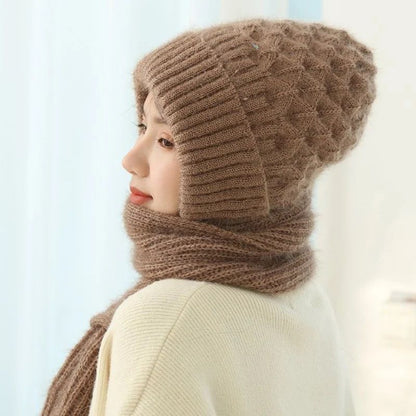 Integrated Ear Protection Windproof Cap Scarf