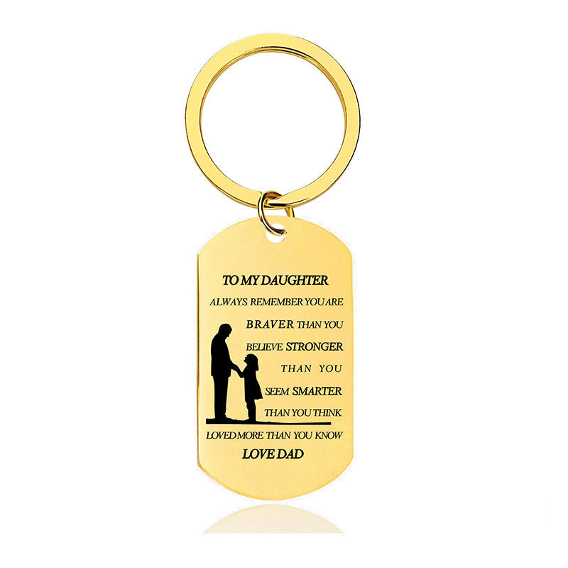 Always Remember You Are Braver Than You Believe - Inspirational Keychain - A901